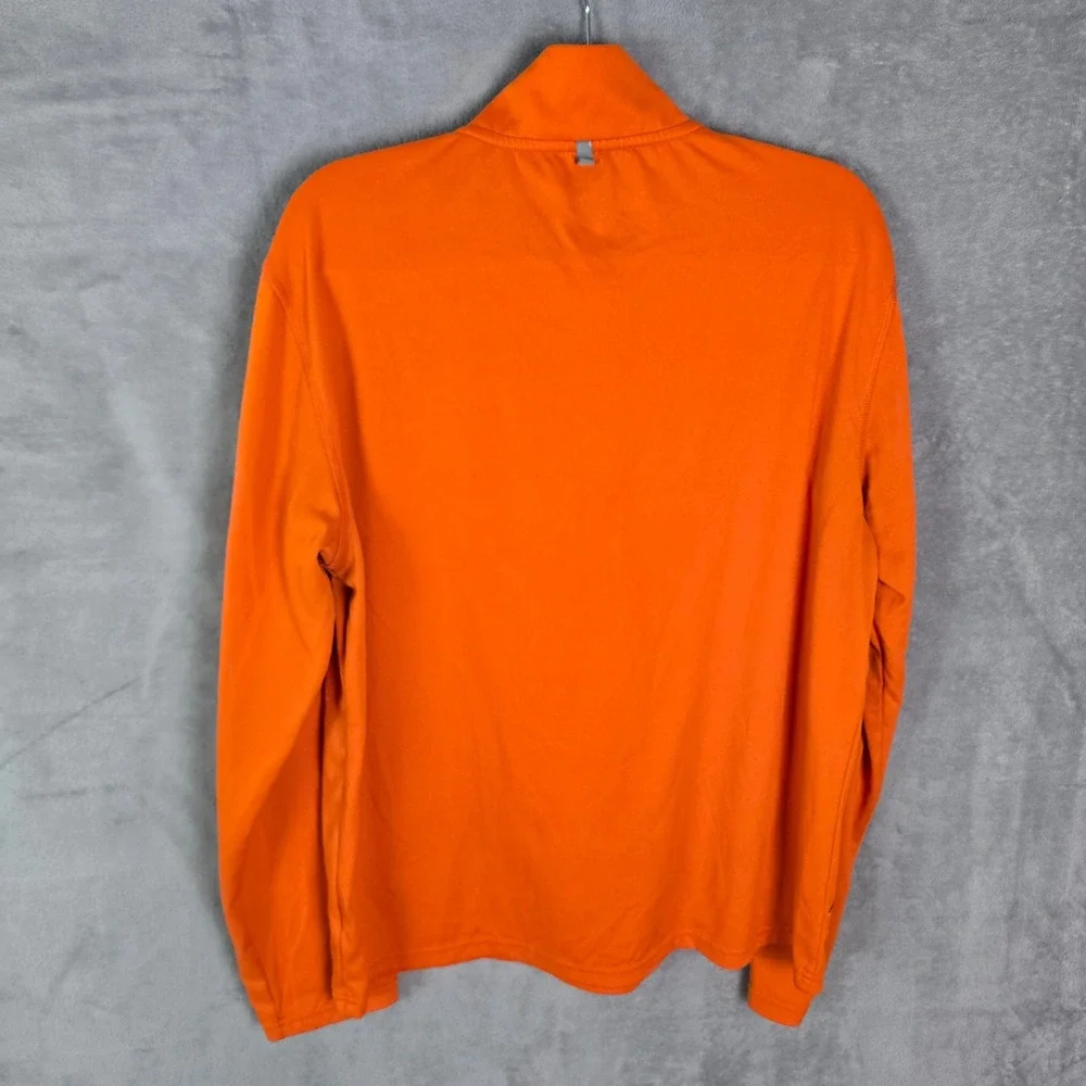 Polo Sport Ralph Lauren Mens Orange Quarter Zip Performance Pullover Size Medium